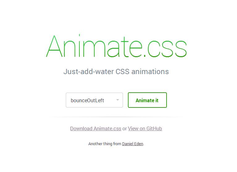 Animate.css一款跨瀏覽器的CSS3動(dòng)畫庫